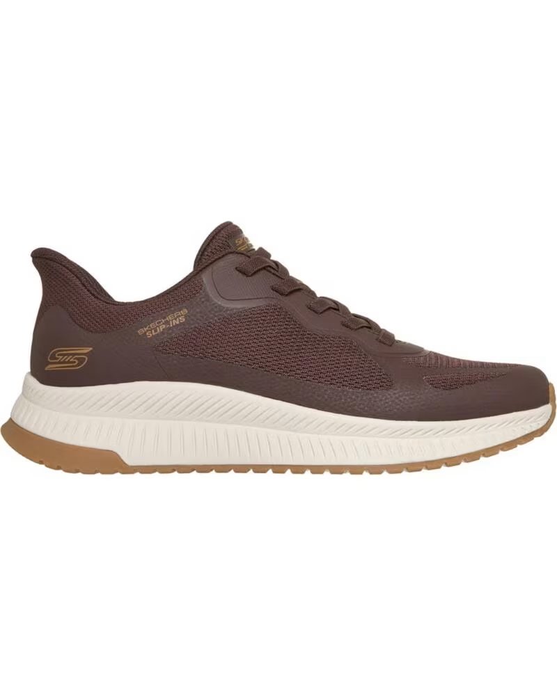 Skechers Zapatilla Slip-ins Bobs Squad 4 Hombre 118423 Marron