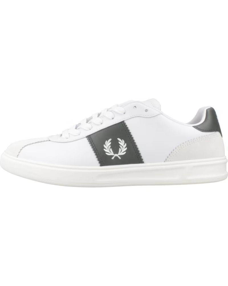 Fred Perry Zapatillas Hombre B4 Leather Suede Blanco 134WHT