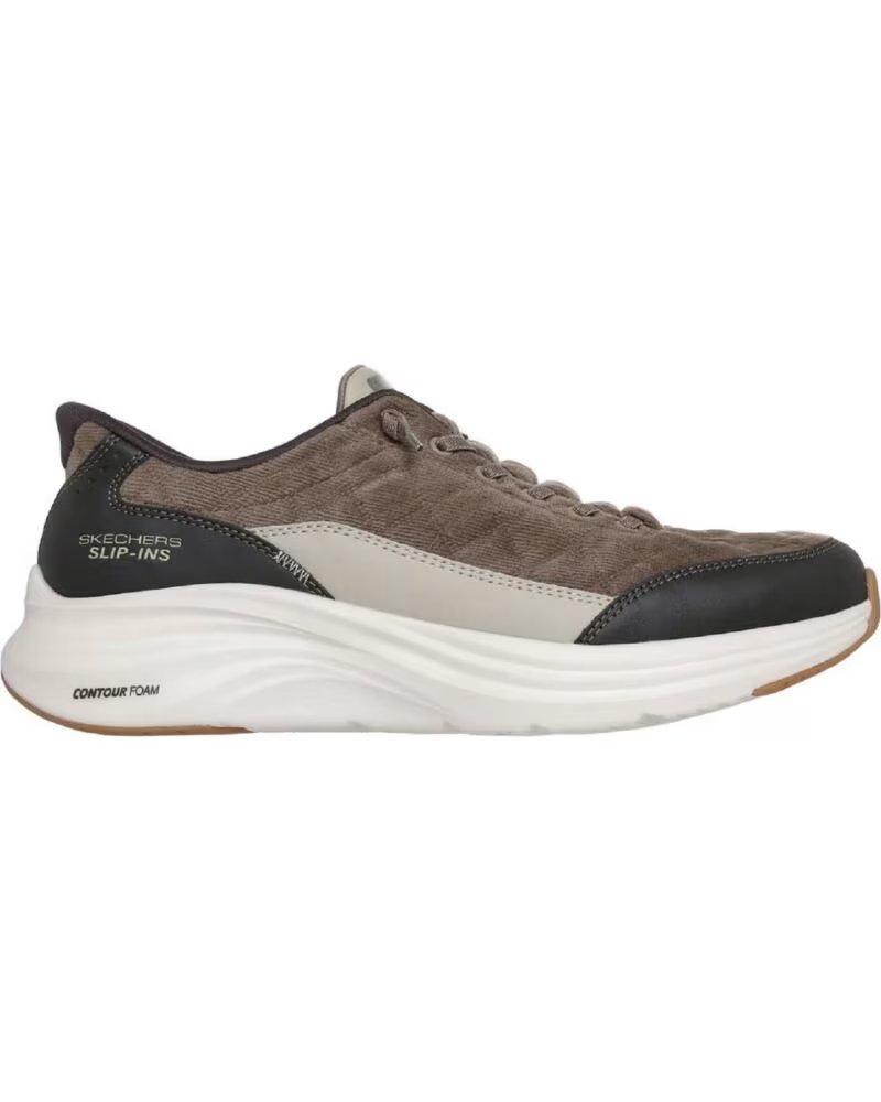 Skechers 232618 Slip-ins Contour Foam Cozy Fit Cordelux Zapatillas Casual Kaki