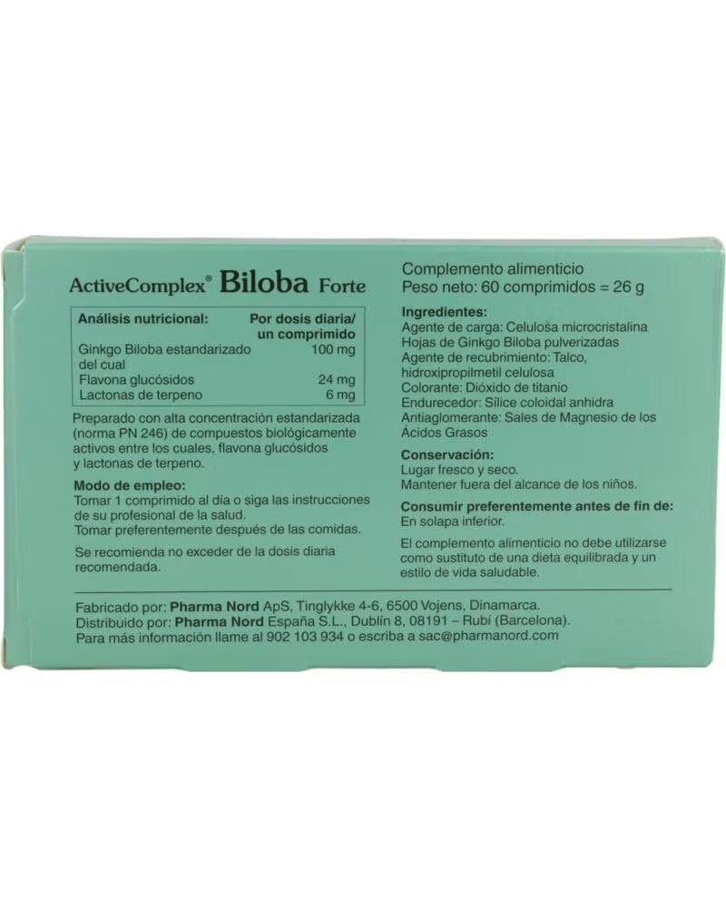 ACTIVECOMPLEX BILOBA FORTE 60 COMPRIMIDOS