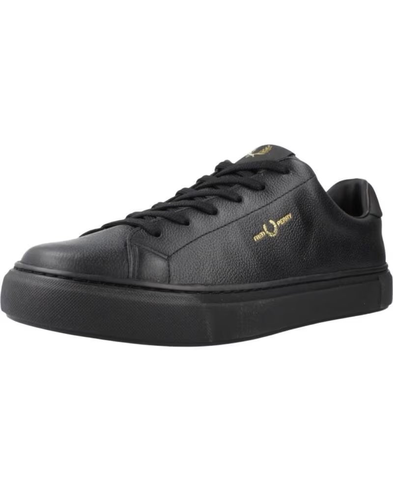 Zapatillas Fred Perry B71 Tumbled Leather Negras 102BLACK