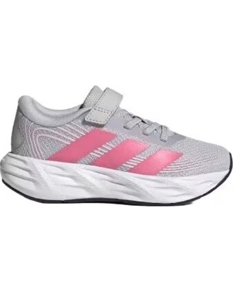 Adidas Zapatillas Galaxy 8 el C Light Solid Grey Pink Fusion Clear Niños KI1685