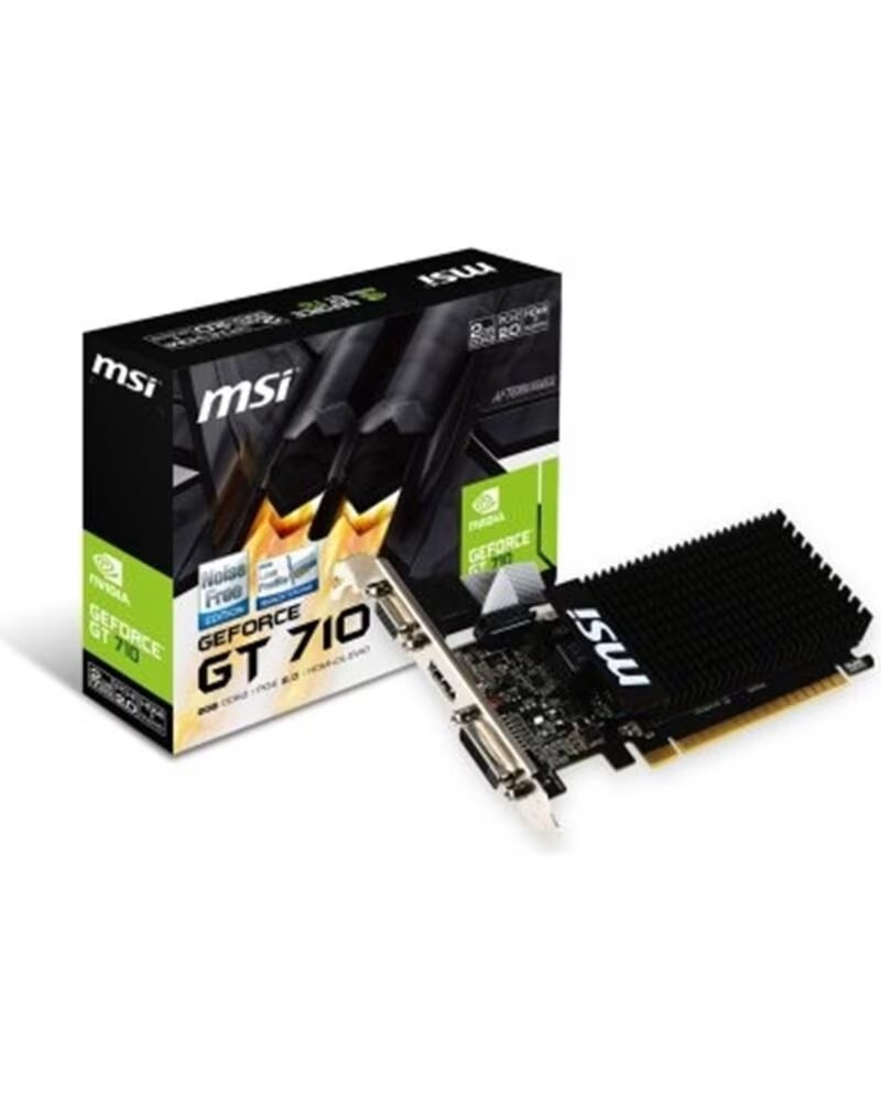 MSI TARJETA GRàFICA NVIDIA GT 710 2GD3H LP 2GB GDDR3 HDMI DVI VGA
