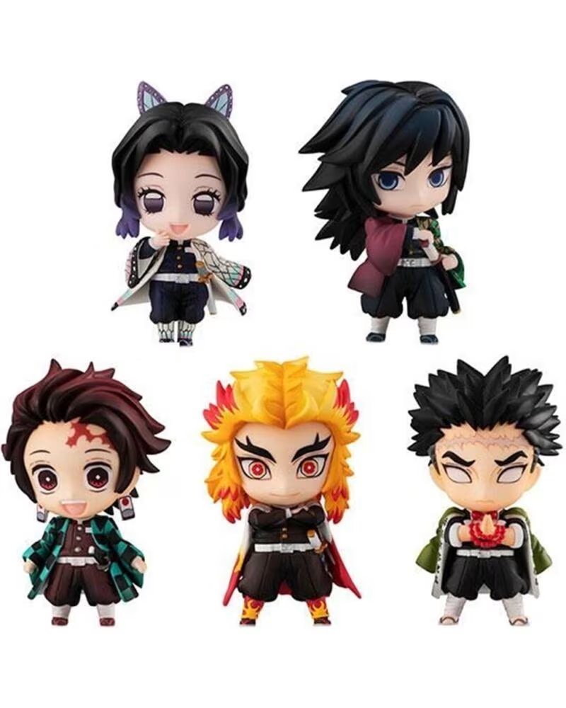 Megahouse Pack 5 Figuras Demon Slayer Kimetsu No Yaiba Tanjiro The Hashira Set a