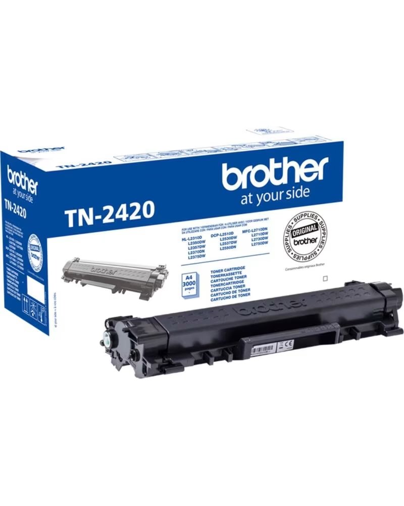 BROTHER TN-2420 TÓNER ORIGINAL ALTA CAPACIDAD NEGRO 3000 PÁGINAS