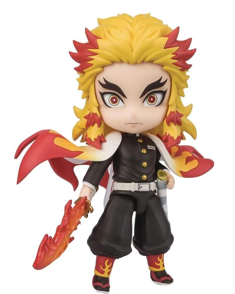 Tamashii Nations Figura Demon Slayer Kimetsu No Yaiba Kyojuro Rengoku Flame Breathing Mugen Train Figuarts Mini