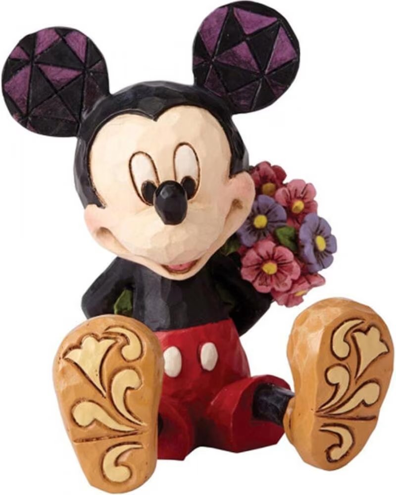 ENESCO FIGURA DISNEY MICKEY MOUSE CON FLORES