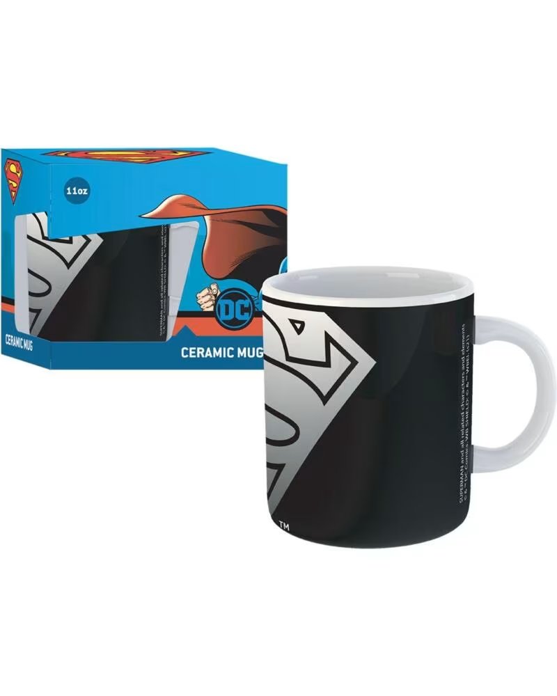 Gb Eye Taza de Cerámica Dc Comics Superman Estilo Negro