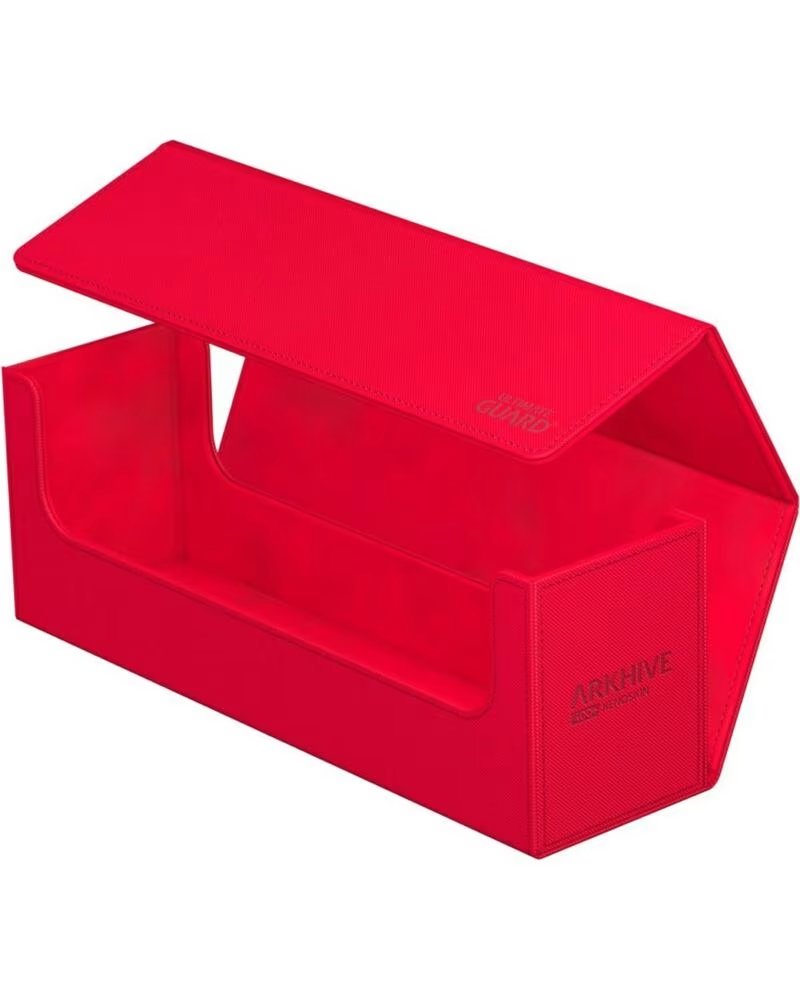 Ultimate Guard Arkhive 400 Xenoskin Caja de Almacenamiento para Cartas Rojo Monocolor