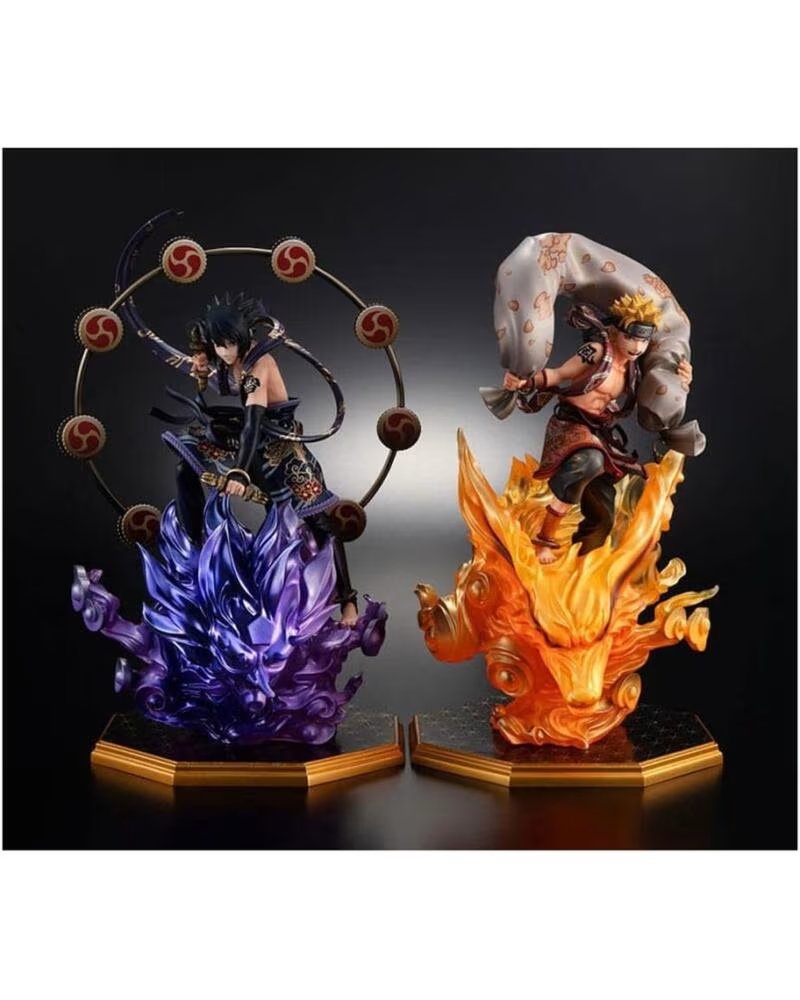 Megahouse Pack 2 Figuras Naruto Shippuden Dios del Viento Sasuke del Trueno