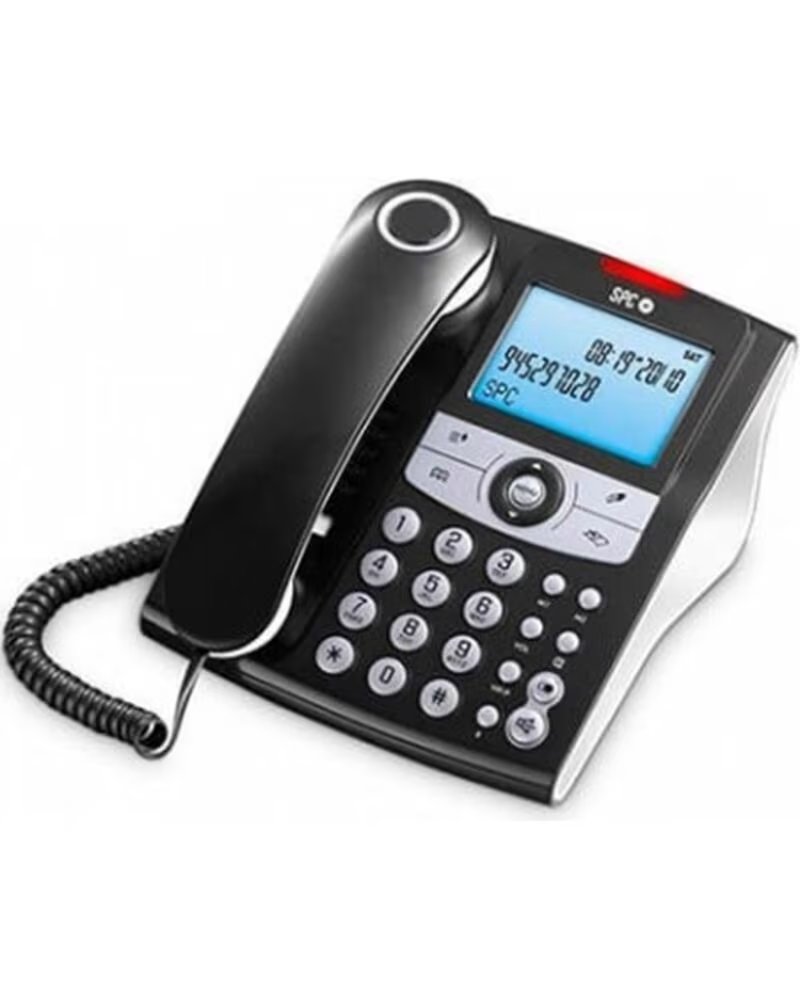 TELÉFONO FIJO SPC 3804N ELEGANCE ID MANOS LIBRES NEGRO PANTALLA ILUMINADA