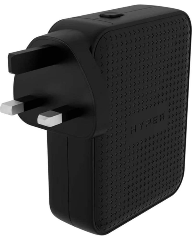 Hyper Cargador de Pared Ingles 3 X Usb Tipo C 1 a Negro