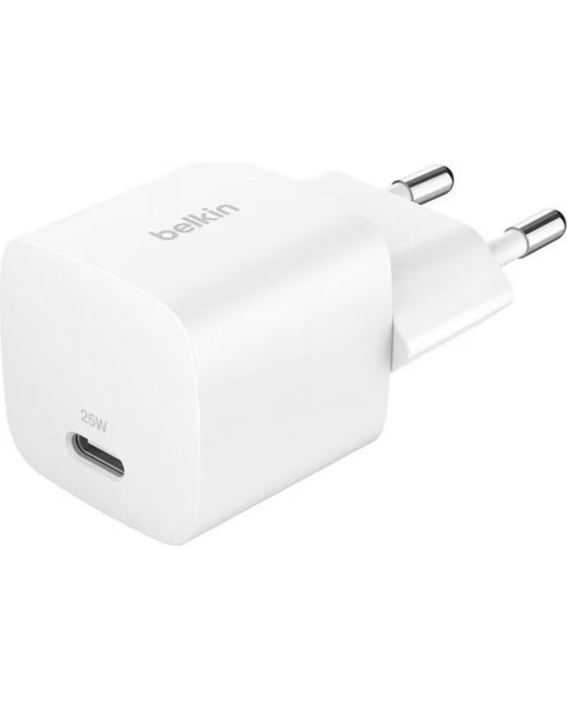 Belkin Cargador de Pared WCA012KQWH 25W 1x Usb Tipo C Blanco