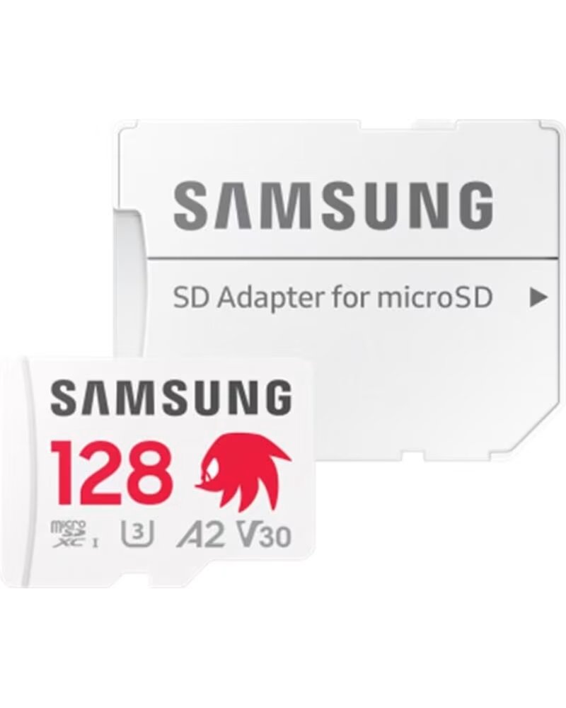 SAMSUNG TARJETA MEMORIA MICRO SD 128GB SONIC PRO PLUS CLASE 10 U3 V30 A2 CON ADAPTADOR