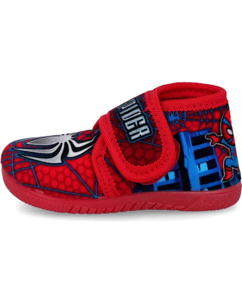BUBBLE BOBBLE 730 ZAPATILLAS DE CASA NIÑO ROJA SPIDER-MAN CON VELCRO ROJO