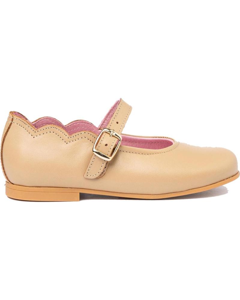 Bailarinas de Niña ANGELITOS FRANCESITA PIEL 1103 CAMEL