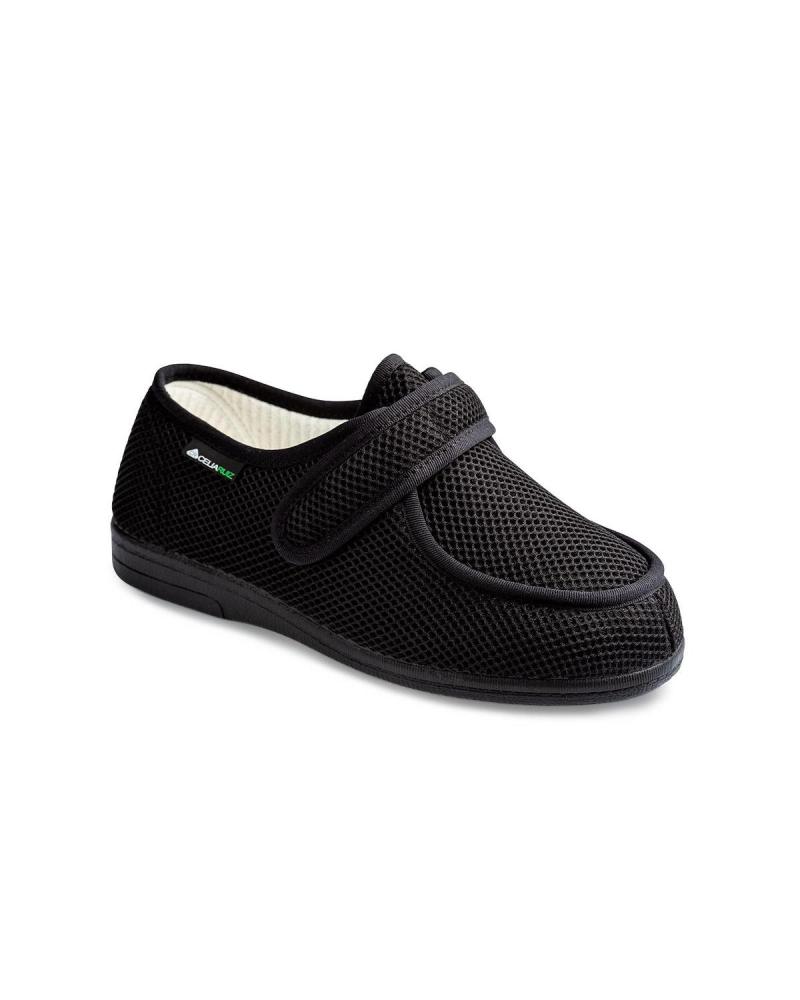 Pantufas de Mulher e Homem CELIA RUIZ ZAPATILLAS 100 REJILLA WALLABY 18735 NEGRO
