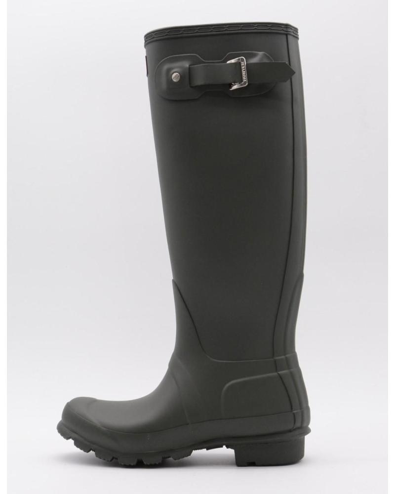 BOTAS DE AGUA HUNTER TALL HEBILLA CAÑA ALTA VERDE OSCURO PARA NIÑA Y NIÑO VERDE
