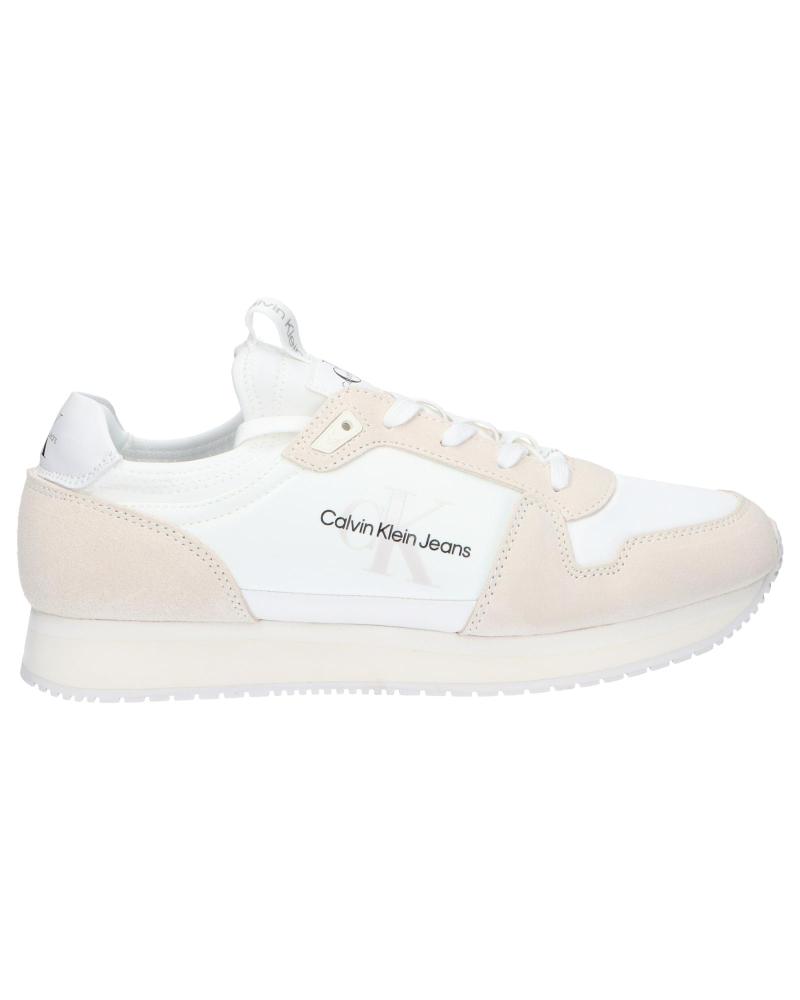 Zapatillas deporte de Hombre CALVIN KLEIN YM0YM00553 LACEUP NY-LTH 0K7 WHITE-IVORY