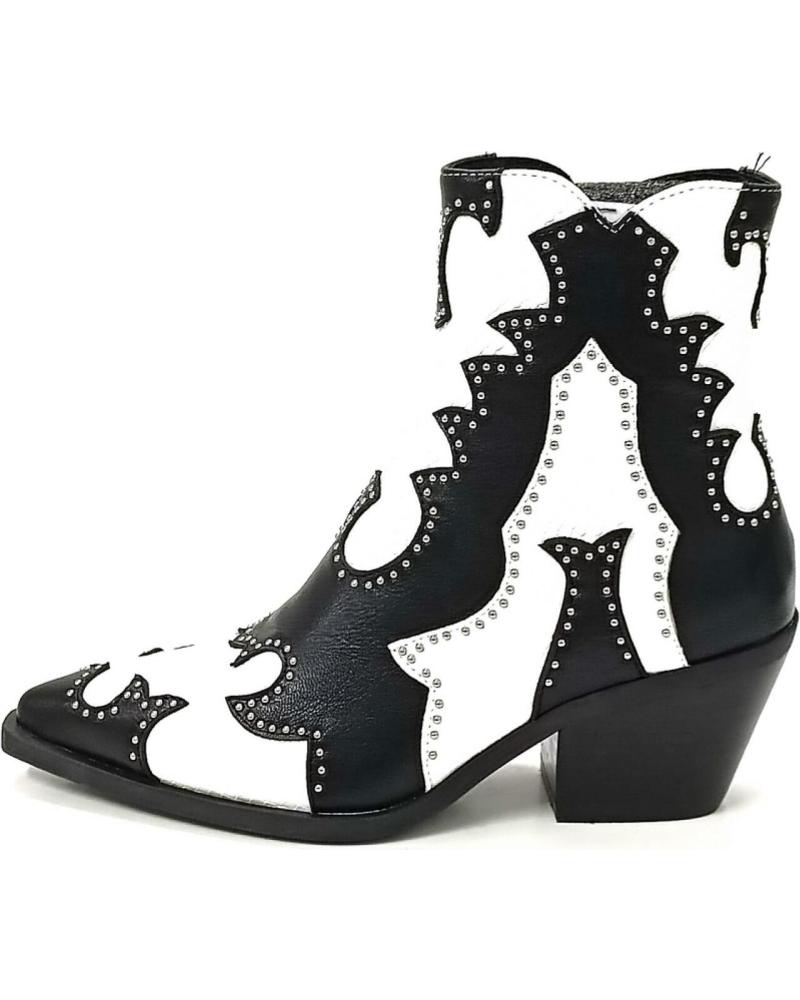 Botines de Mujer NOA HARMON BOTIN DE TACON BLANCO Y NEGRO NEGRO BLANCO