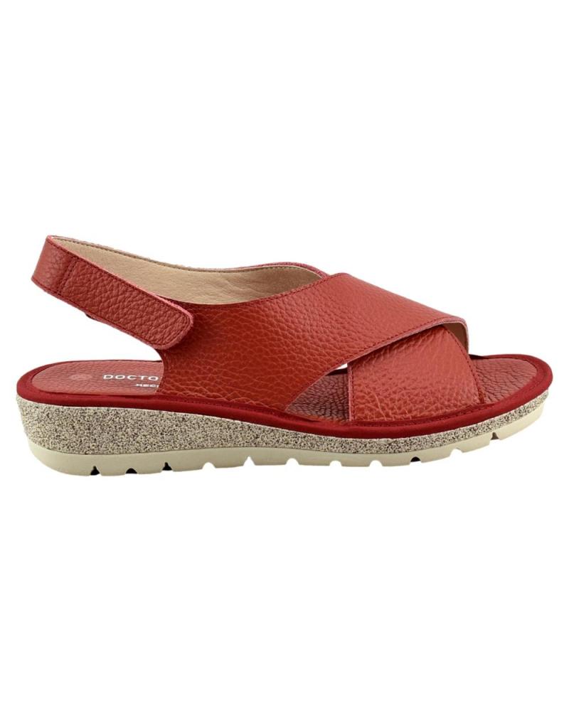 Sandalias de Mujer D`CUTILLAS SANDALIAS D´CUTILLAS DE MUJER CON TIRAS CRUZADAS ROJAS ROJO