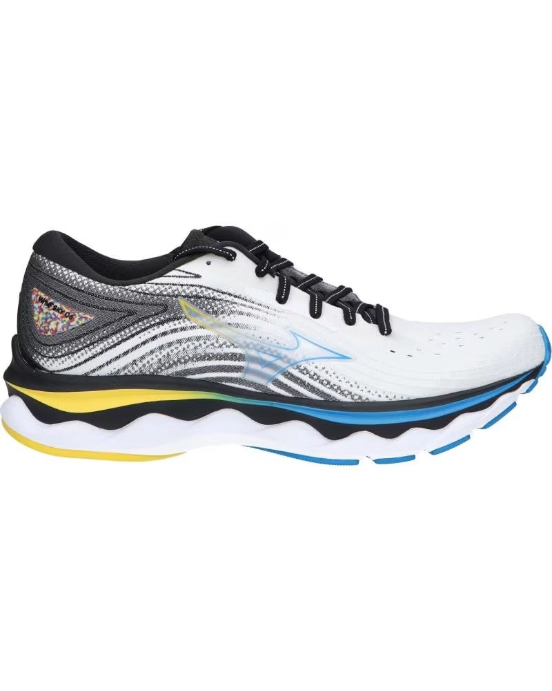 de mizuno wave sky 6 j1gc2202 white-cyber yellow-indigo bunting