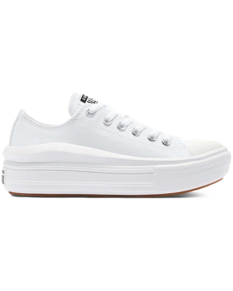 Zapatillas deporte de Mujer CONVERSE CONVERSE CHUCK TAYLOR ALL STAR MOVE PLATAFORMA MUJER WHITE-WHITE-WHITE