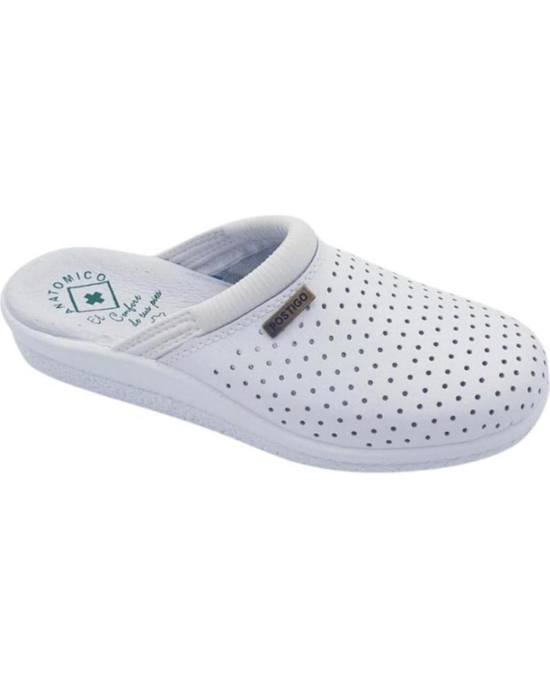 Zuecos de Mujer y Hombre JAVER CALZADO DE TRABAJO 04 ZUECO VARIOS 12548 BLANCO