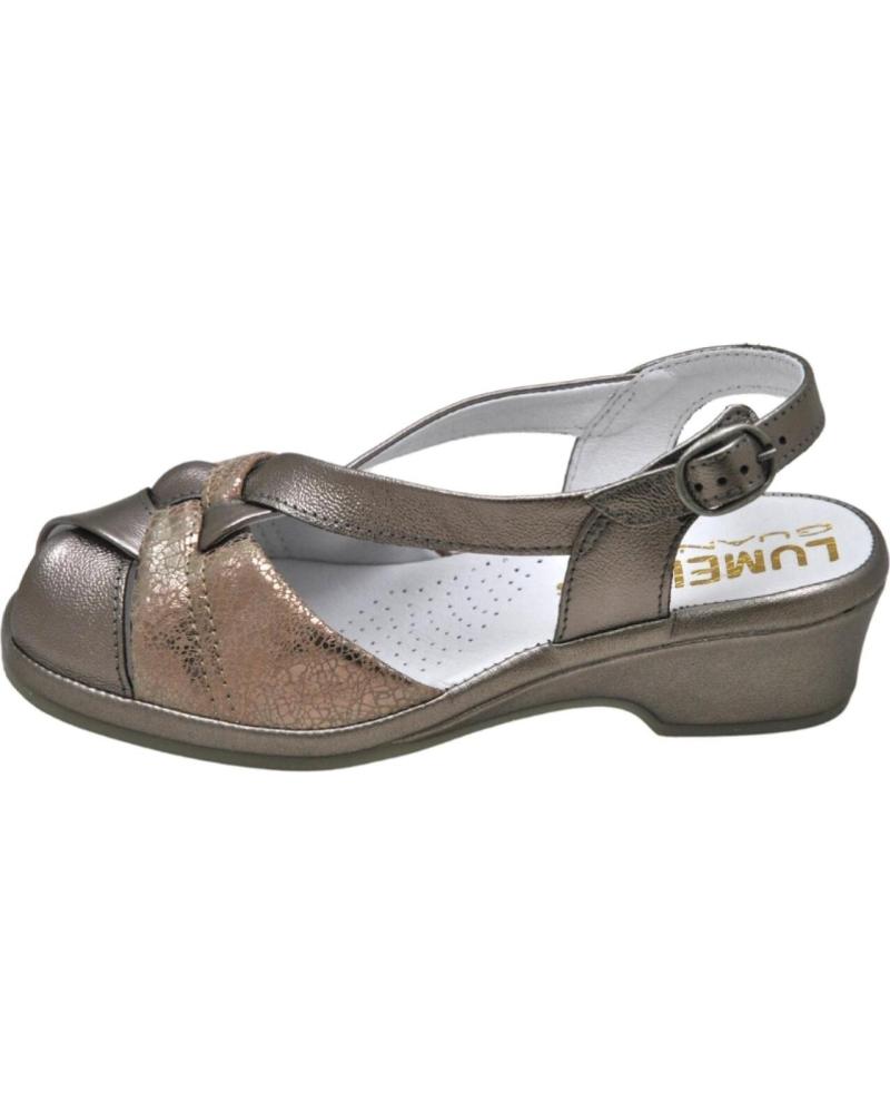 Sandalias de Mujer LUMEL 4X-487 MATE SANDALIA ANATOMICA ANCHO ESPECIAL MUY COM PERLATO COOPER 1213-1506