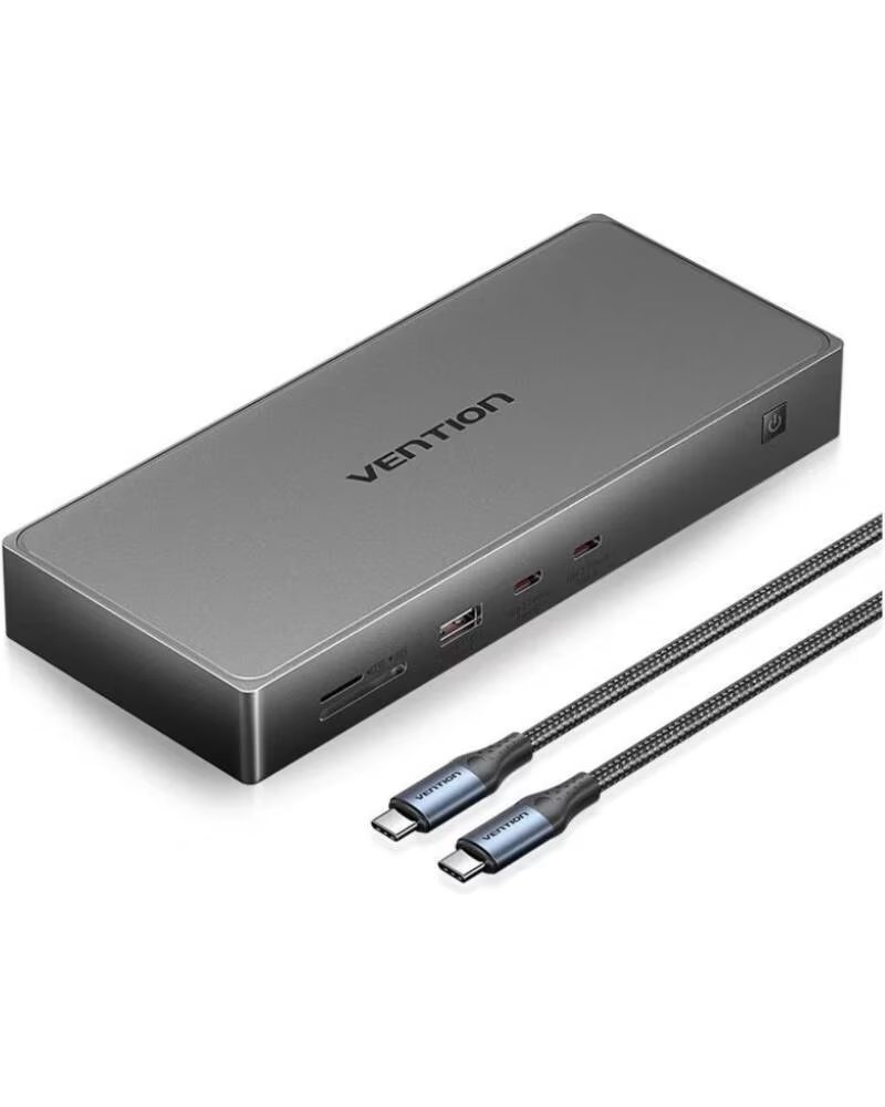 Vention Estación de Acoplamiento Usb Tipo-c TPWH0 11 en 1 Displaylink 2XHDMI 4k 1XDISPLAYPORT