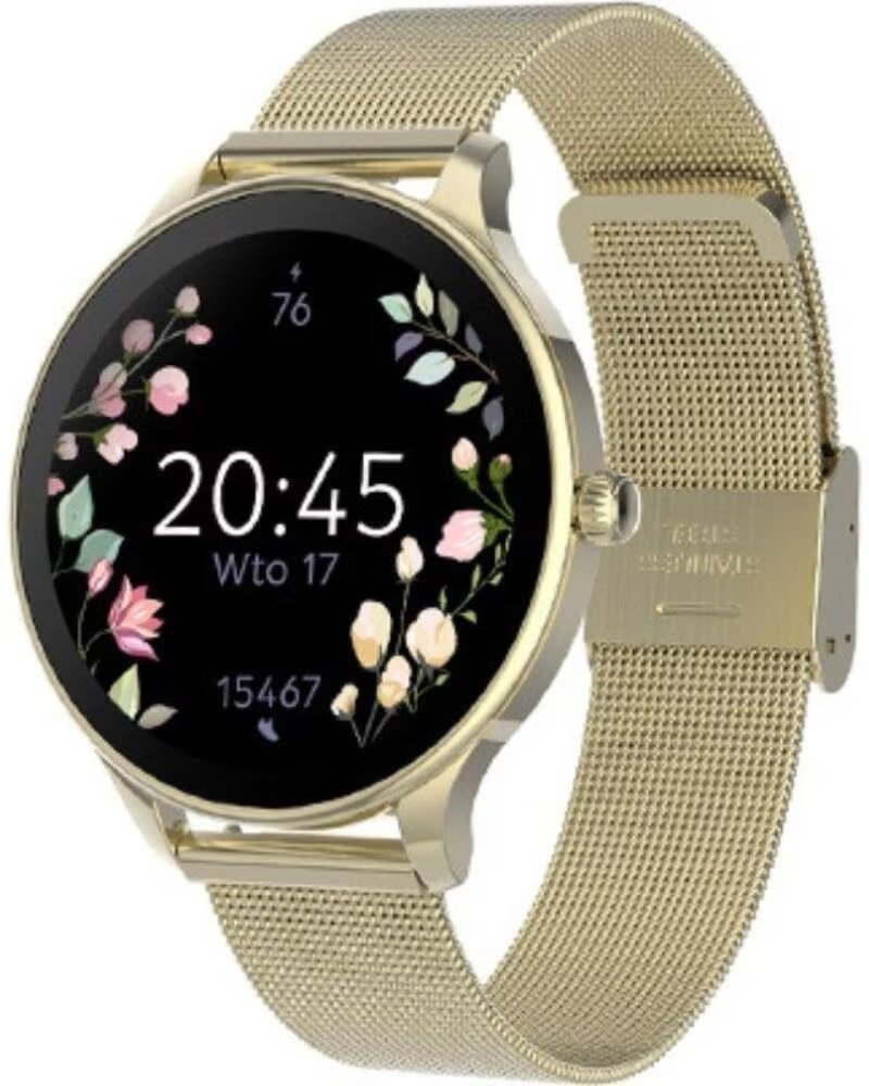 Forever Smartwatch Velora SB-306 Notificaciones Frecuencia Cardiaca Oro
