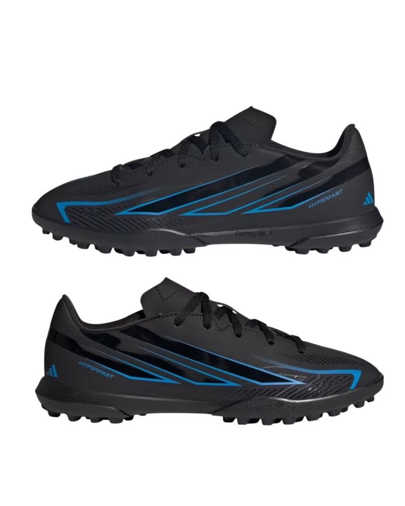 Adidas F50 Hyperfast Club Tf Jr Niño 38 2-3 Negro Azul Negro-azul