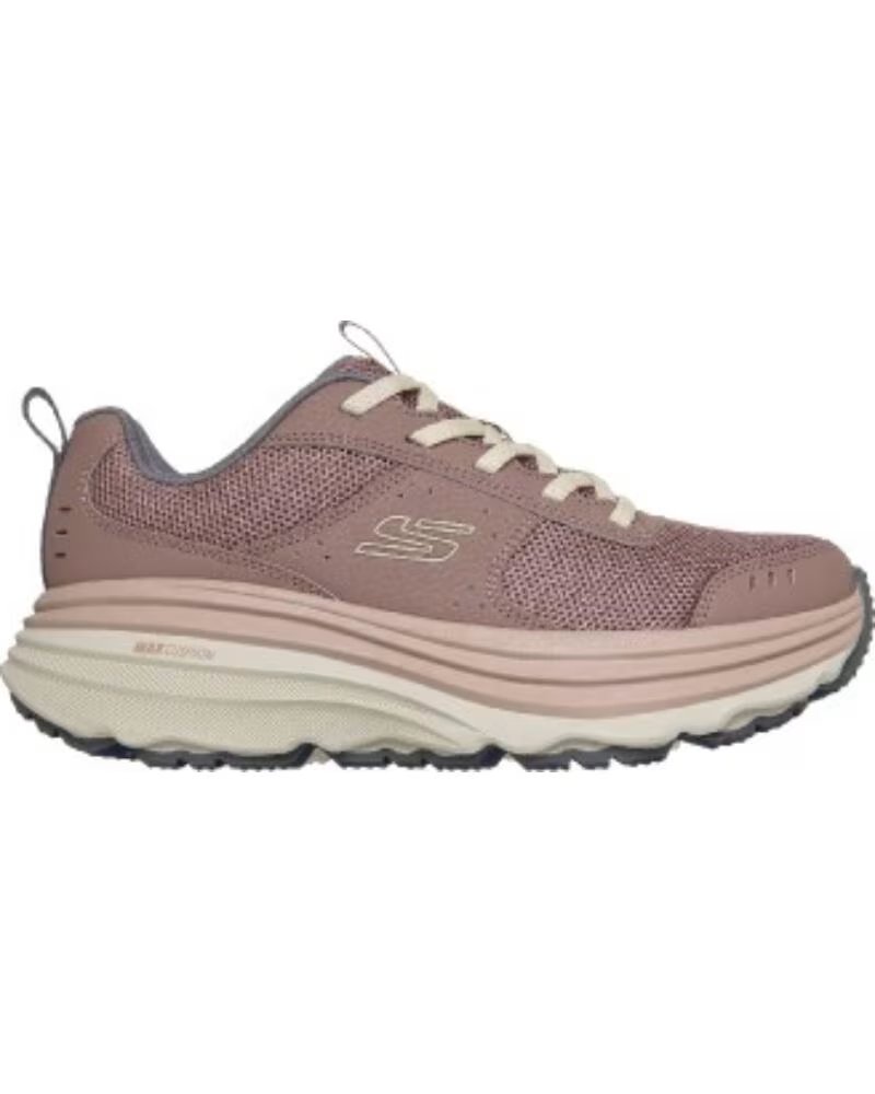 Skechers Zapatillas Max Cushioning Mujer 180418 Mauve Synthetic Textile Trim Rosa