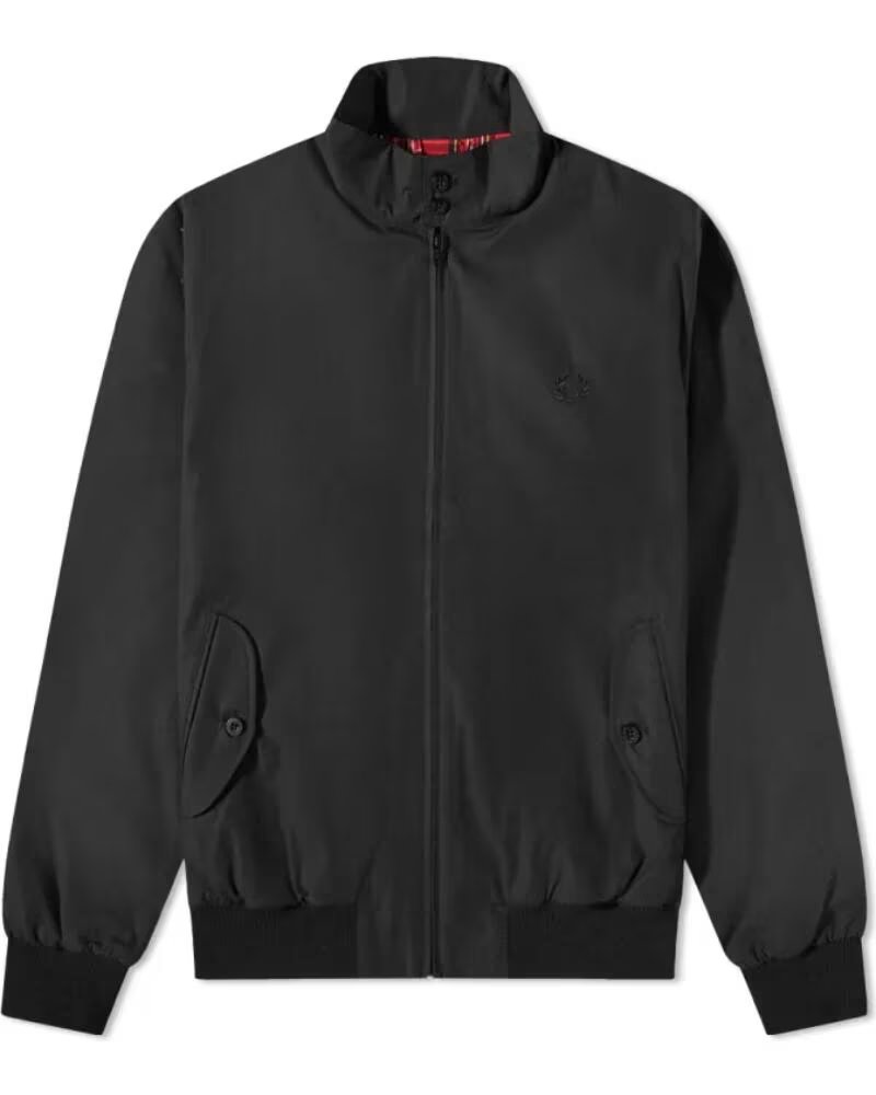 Chaqueta Harrington Fred Perry Made In England Black