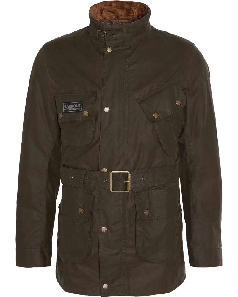 Chaquetas Enceradas Barbour International Tourer Slim Beech Dark Green