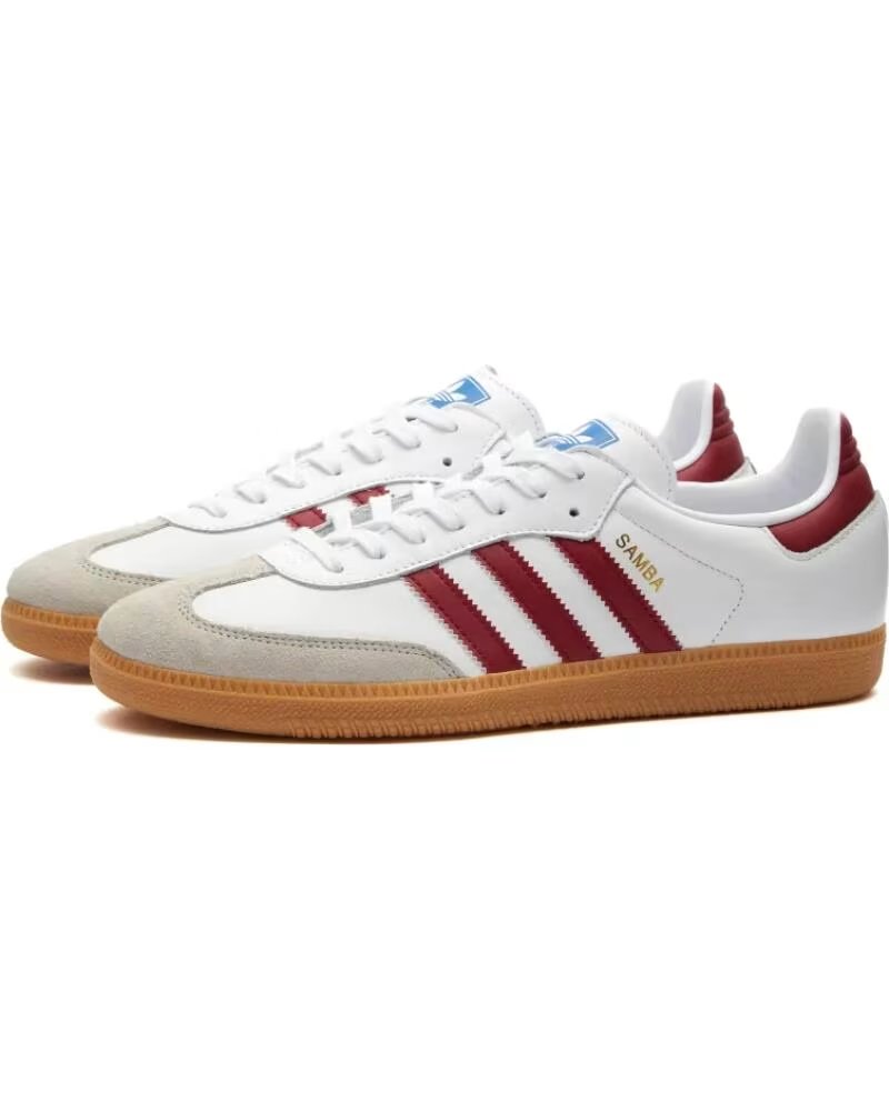 Adidas Samba Og IF3813 Cloud White Collegiate Burgundy