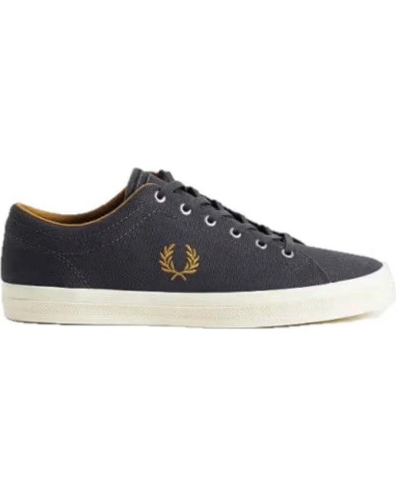 Fred Perry Baseline Canvas B2349 297 Anchor Grey Zapatillas