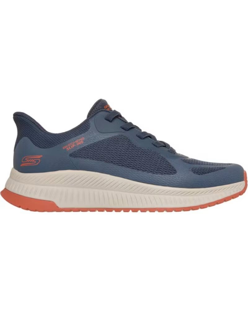 Zapatillas Skechers Bobs Sport Squad Ch 118423 Navy-orange Mesh