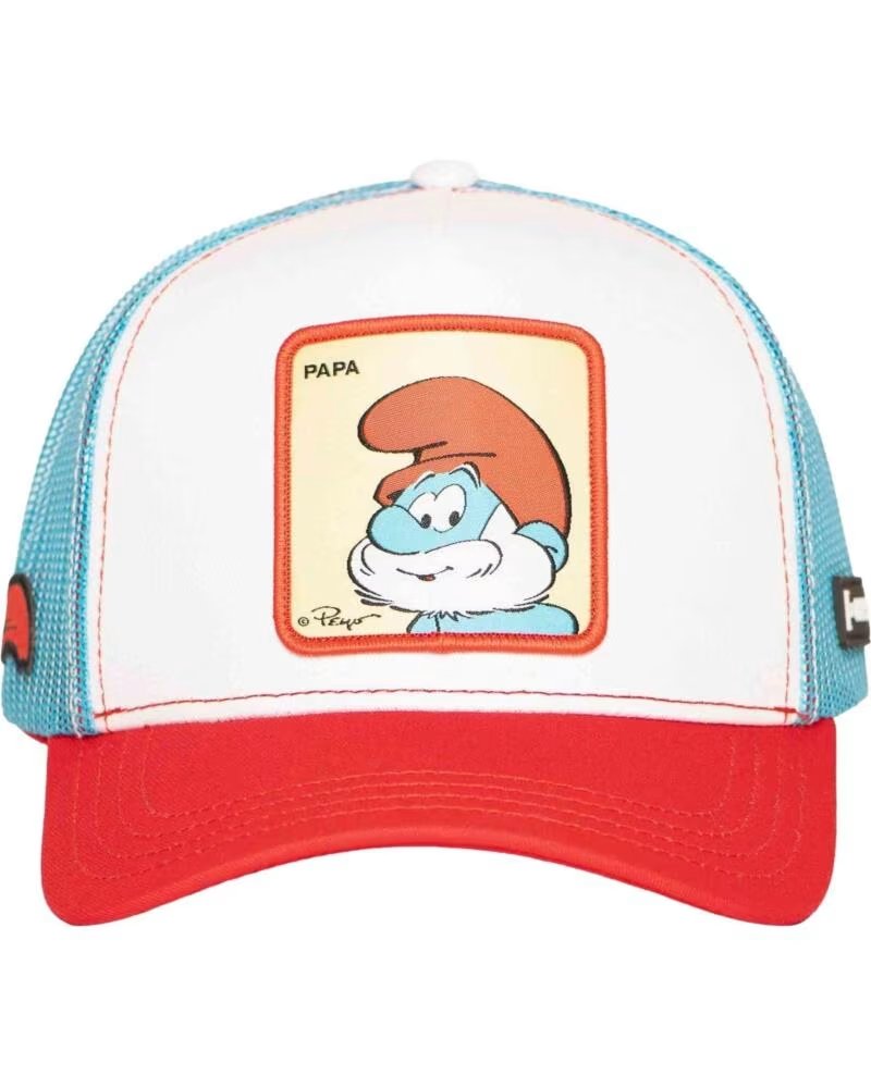 Capslab Gorra Papa Pitufo Smurfs Trucker Blanco