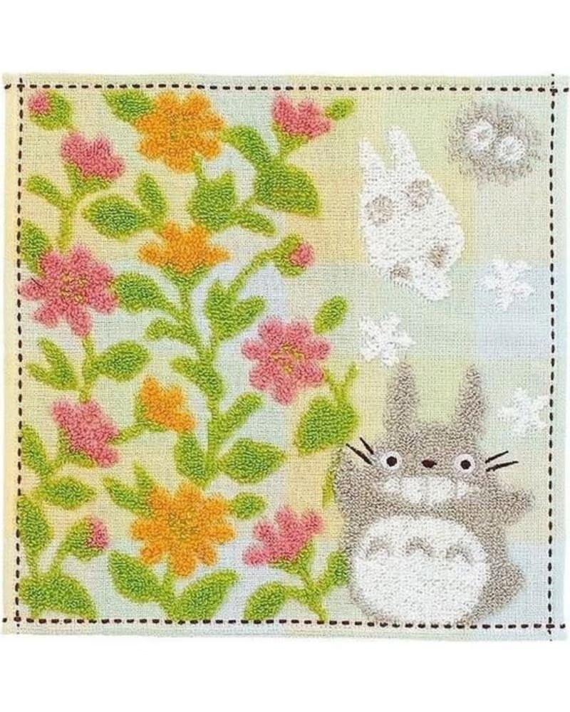 Semic Studios Mini Toalla Totoro Gris Jardín de Flores 25X25 Cm Mi Vecino