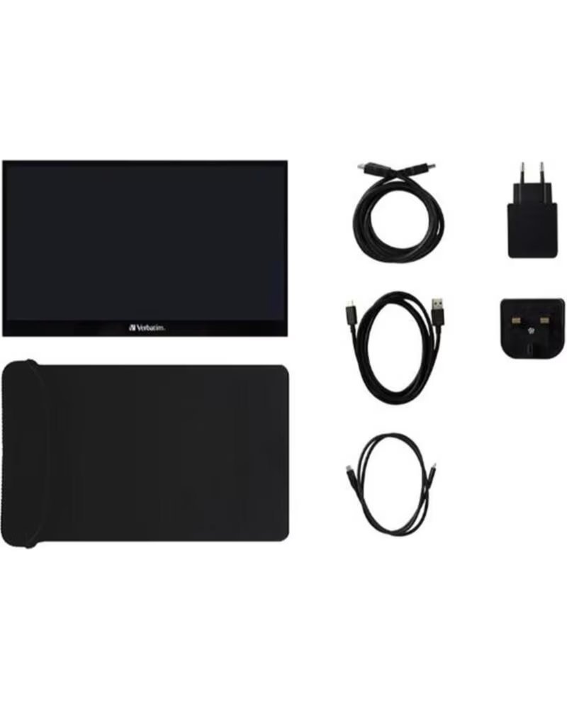 Verbatim Monitor Led Portátil 17,3" Ips Fhd Hdmi Usb Tipo C 30HZ 6MS