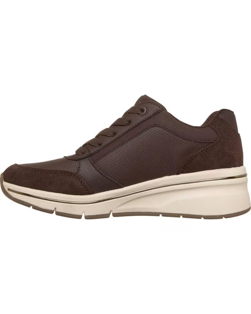 Skechers Billion Flex Luxe Up Zapatillas con Plataforma Marrón Mujer Marron