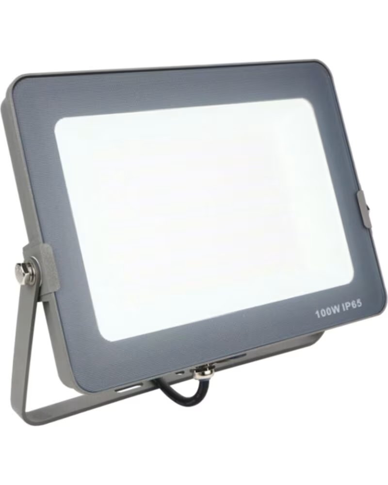 Silver Foco Proyector Led IP65 100W 5700K Luz Frãa 8000LM Gris