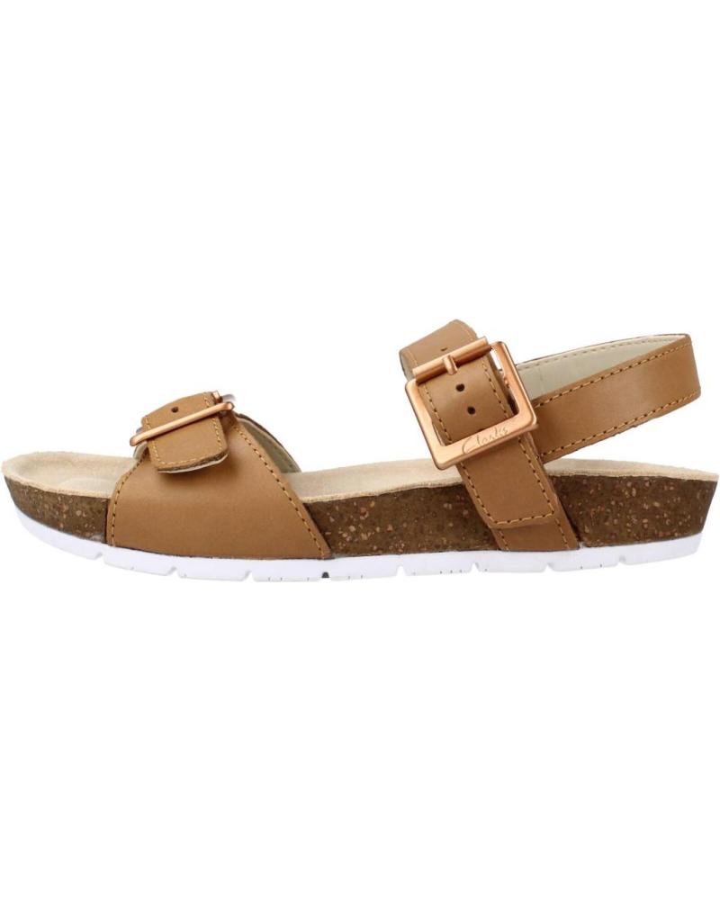 Sandalias de Niña CLARKS RIVER SAND K MARRON CLARO