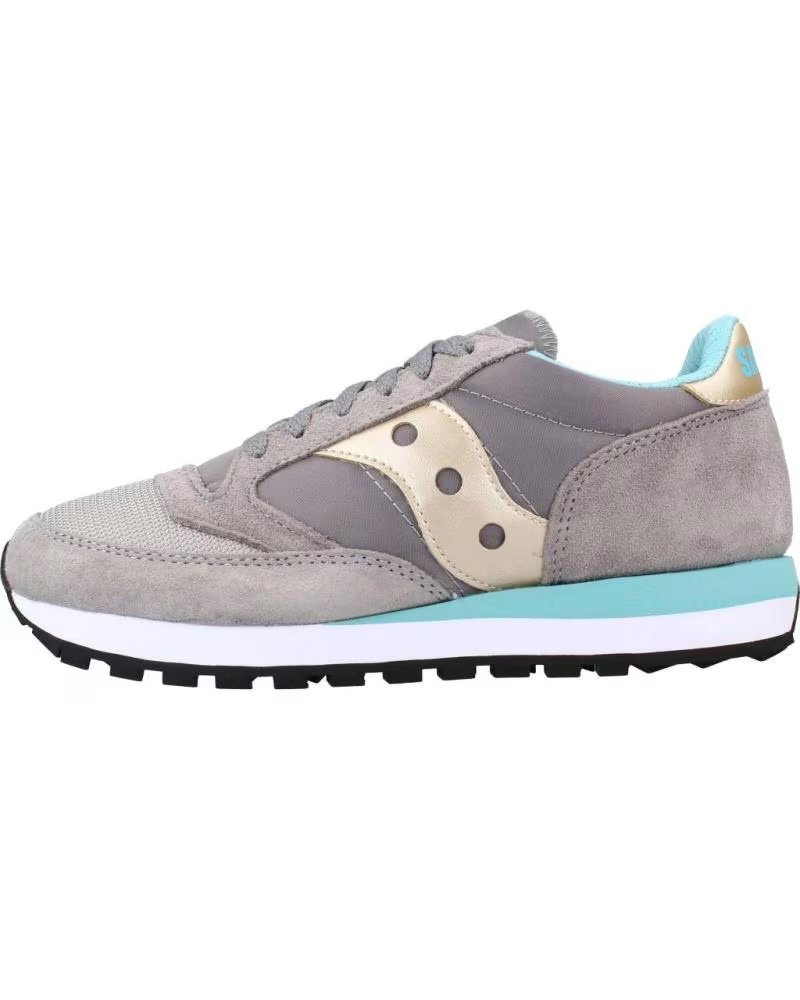 Zapatillas Casual Saucony Jazz 81 S60613-7 Gris con Detalles Oro y Turquesa Gris