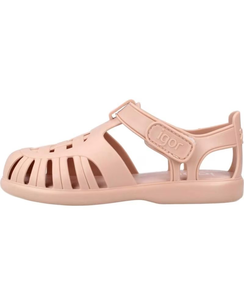 de igor sandalia cangrejera infantil igor tobby solid s10271 maquillaje rosa