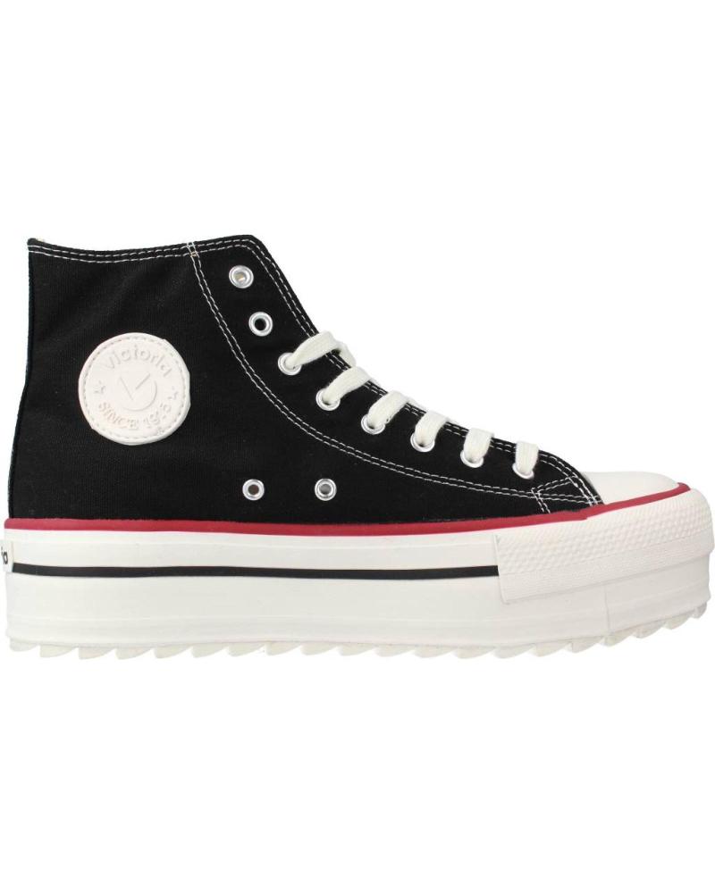 VICTORIA TRIBU DOBLE LONA NEGRA 1061121V - ZAPATILLAS PLATAFORMA HIGH-TOP NEGRO