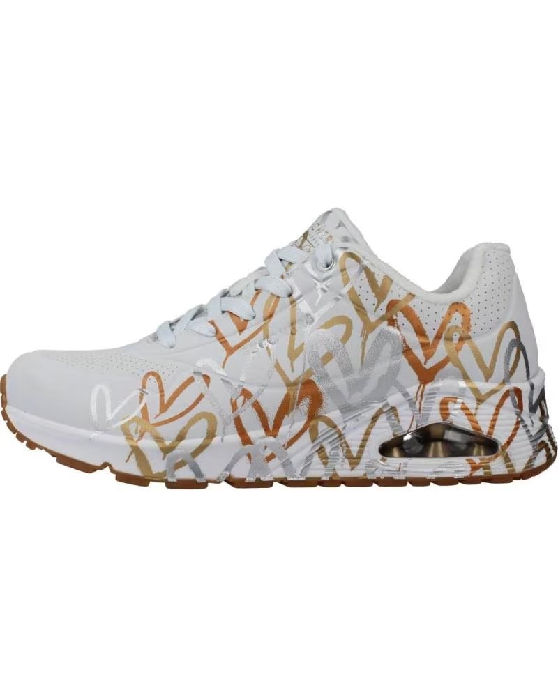 Skechers Uno-metallic Love Blanco