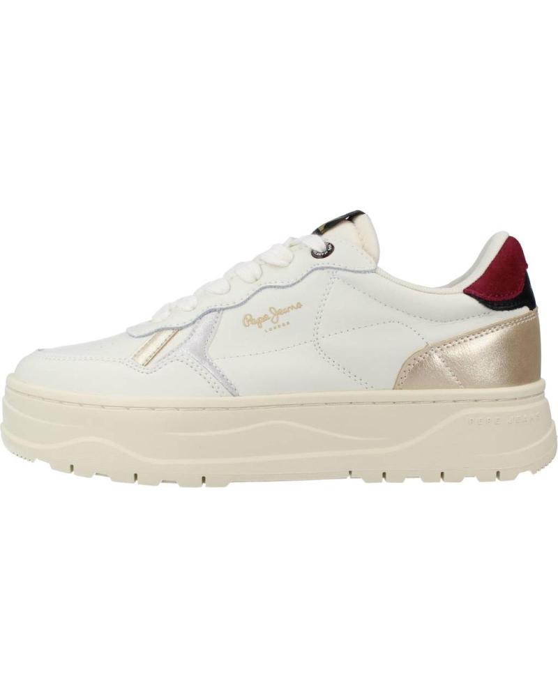 PEPE JEANS ZAPATILLAS KORE VINTAGE W BEIGE BLANCO
