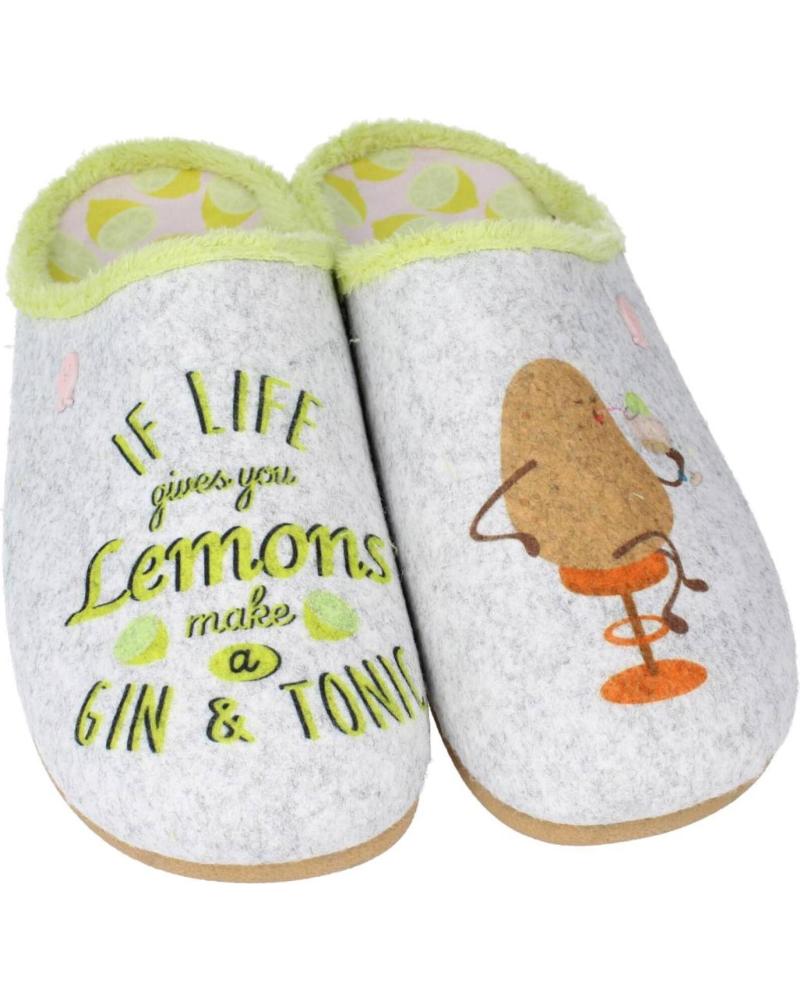 HOT POTATOES ZAPATILLAS DE CASA BUNRATTY MULTICOLOR GRIS